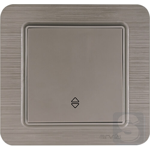 Выключатель одноклавишный ПРОХОДНОЙ Arvia Electric Lavin Медь (21 28 4010 209)